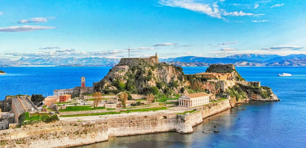 The Venetian influence on Corfu is the most visible with the Old Fortress