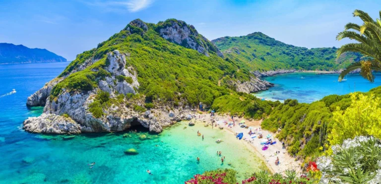 enchanting North Corfu cruise tour, where the emerald Ionian waters meet lush landscapes